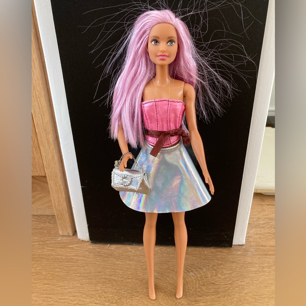 Barbie Doll with purple hair